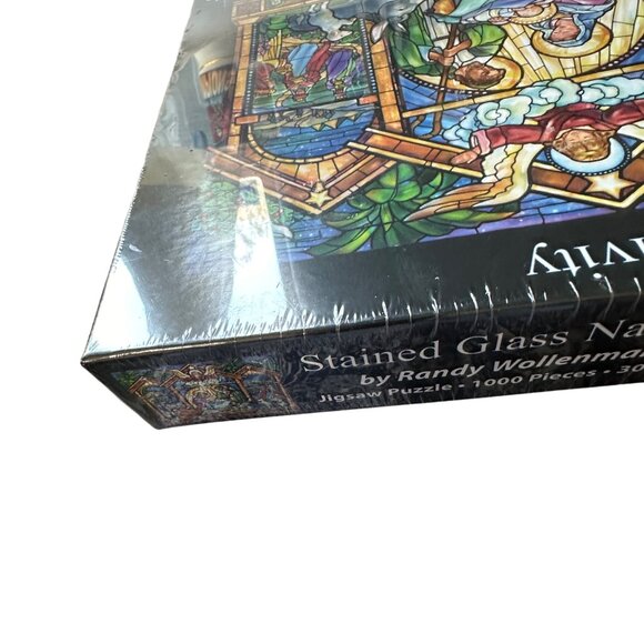 NEW SEALED Vermont Christmas Co Stained Glass Nativity 1000 pc Puzzle ages 14+ - Picture 5 of 7